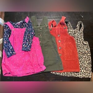 Lot of 4 overall dresses